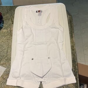 White Sleeveless Singlet